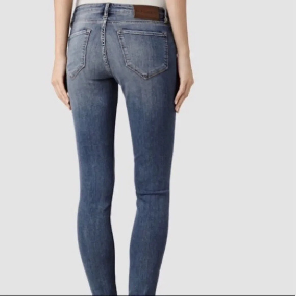 All Saints Mast Distressed Skinny Jeans - Picture 7 of 12